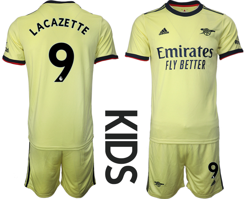 Youth 2021-2022 Club Arsenal away green #9 Soccer Jersey->customized soccer jersey->Custom Jersey